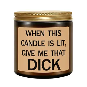 Funny Gifts for Men,Him - Birthday Gift for Fiance,Couple,Husband - Valentines Day Gifts for Him,Naughty Fathers Day Anniversary Engagement Gift for Husband,Vanilla Lavender Candle