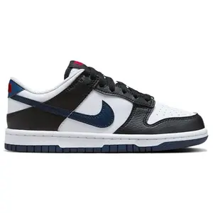 Nike Dunk Low Black White Midnight Navy (GS) (kids) by StockX