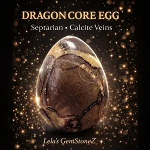 Dragon Core Egg #001  | Septarian Calcite Veins | Guardian Series Collector Crystal (1.50 lbs)
