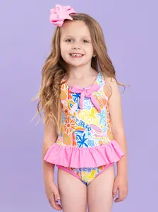 Family Tropical Beach Swimsuit - Girl