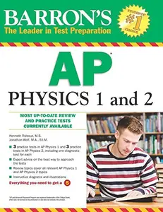 USED-Barron's AP Physics 1 and 2 by Kenneth Rideout M.S. (Paperback)