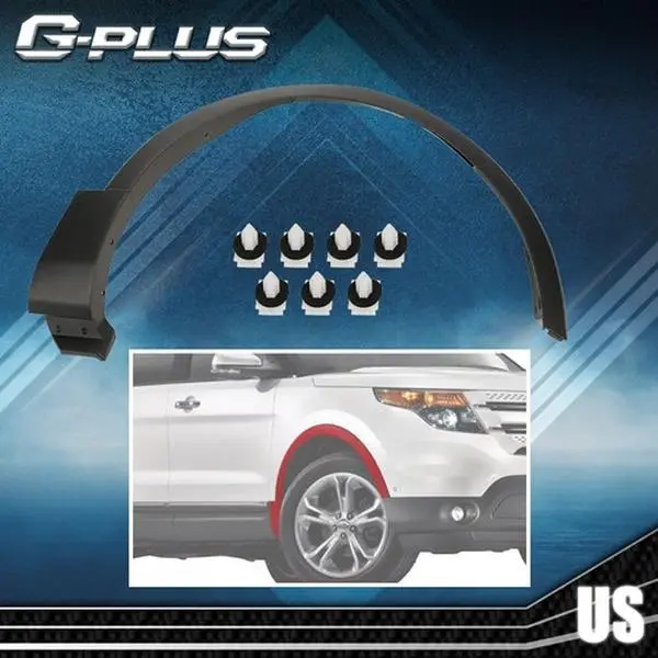 1pcs Front Right Fender Flare for 2011-2015 Explorer, Black Car Exterior Wheel Molding Accessory, Damage Shield, Wheel Protection, 100% Brand New in Box, Vehicle-Specific, with Tracking Number