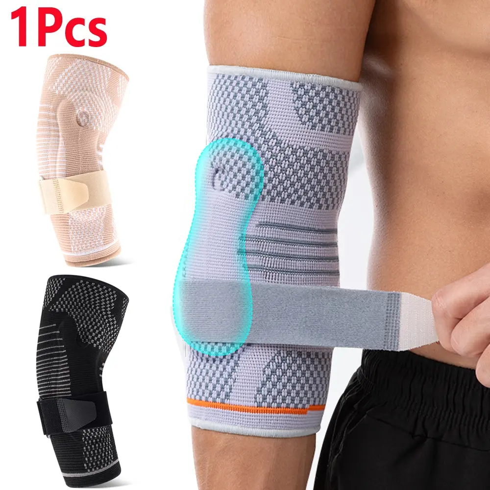 1PCS Elbow Support Brace Elbow Guard with Gel Pad for Tennis & Golf Elbows, Compression Sleeve for Pain Relief, Sports Injury Prevention
