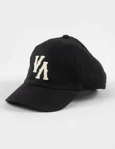 RVCA Dugout Womens Strapback Dad Hat, Black