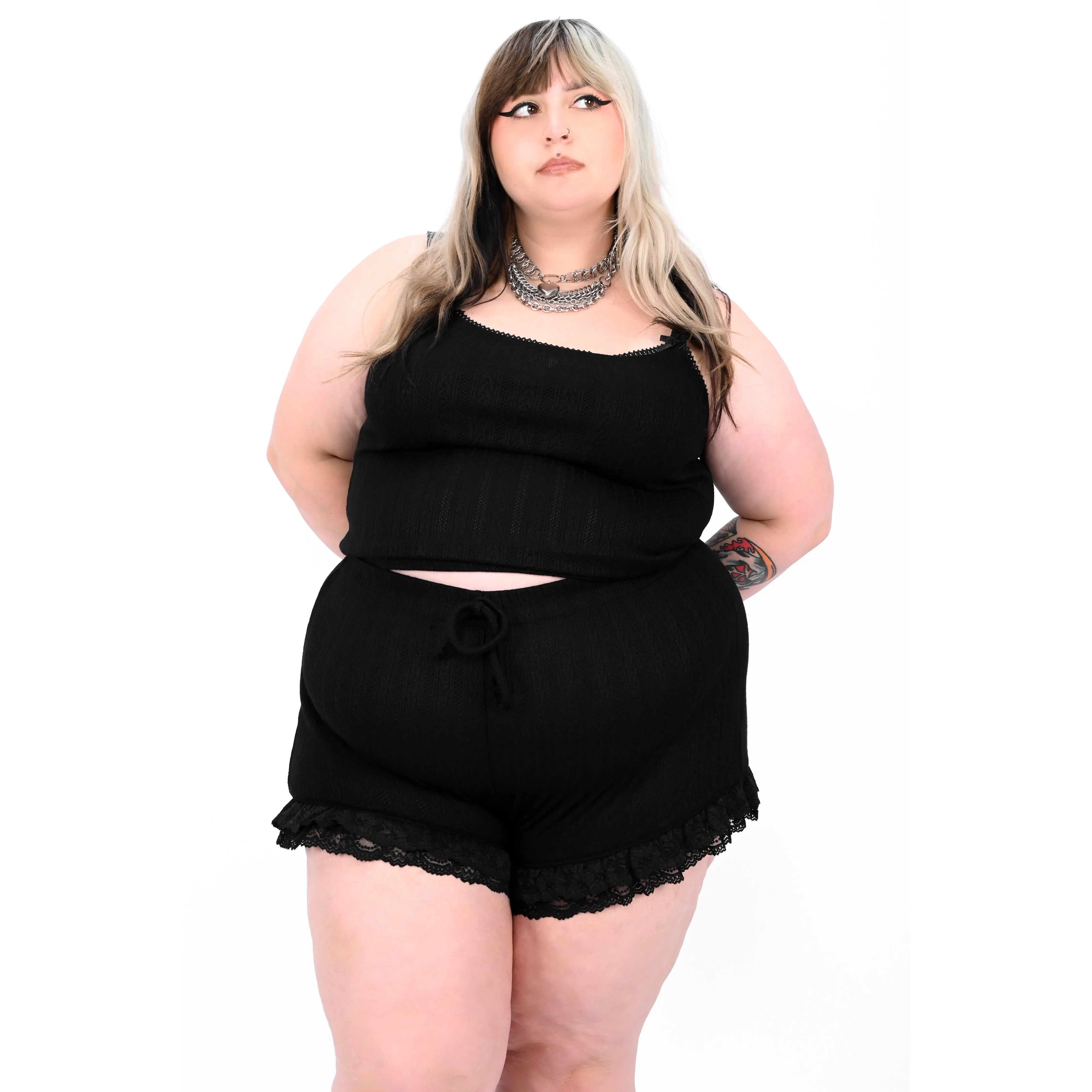 Pointelle Shorts - No Restock! - XS/S/3XL/4XL left!