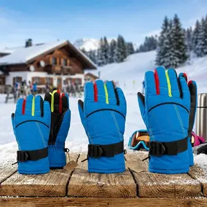 Kids Waterproof Snow Gloves for Skiing and Winter - Warm Insulated Mittens for Boys and Girls Cold Weather Outdoor Activities Snowboarding Hiking Play Comfortable Durable Design Perfect for Children's Winter Sports and Playtime