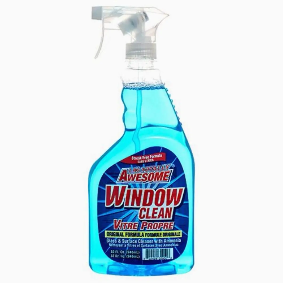 Totally Awesome Window Glass Cleaner, 32 Fl-oz Spray Bottle, 1 Count (WINDOWS & GLASS CLEANER) Household Cleaning