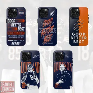 Chicago Good Better Signature Phone Case, Caleb DJ Colston Football Phone Cover, Never Let It Rest Till Your Good Gettes Better And Your Better Gets Best Phone Case, Football Phone Cover For 17 Air Pro Max