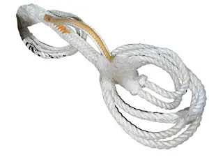 EPT Bull Ropes Mini Bull Steer Rope White Poly 9x7 3/4" x 3/4" Soft American Style 12' Riser 2" Hand Hold