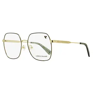 Longchamp LGP Square Eyeglasses LO2148 728 Gold/Black 55mm