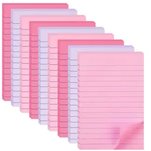9 Pack Lined Sticky Notes 4X6 in Post Note with Lines, Large Ruled Memo Pads 35 Sheets/pad