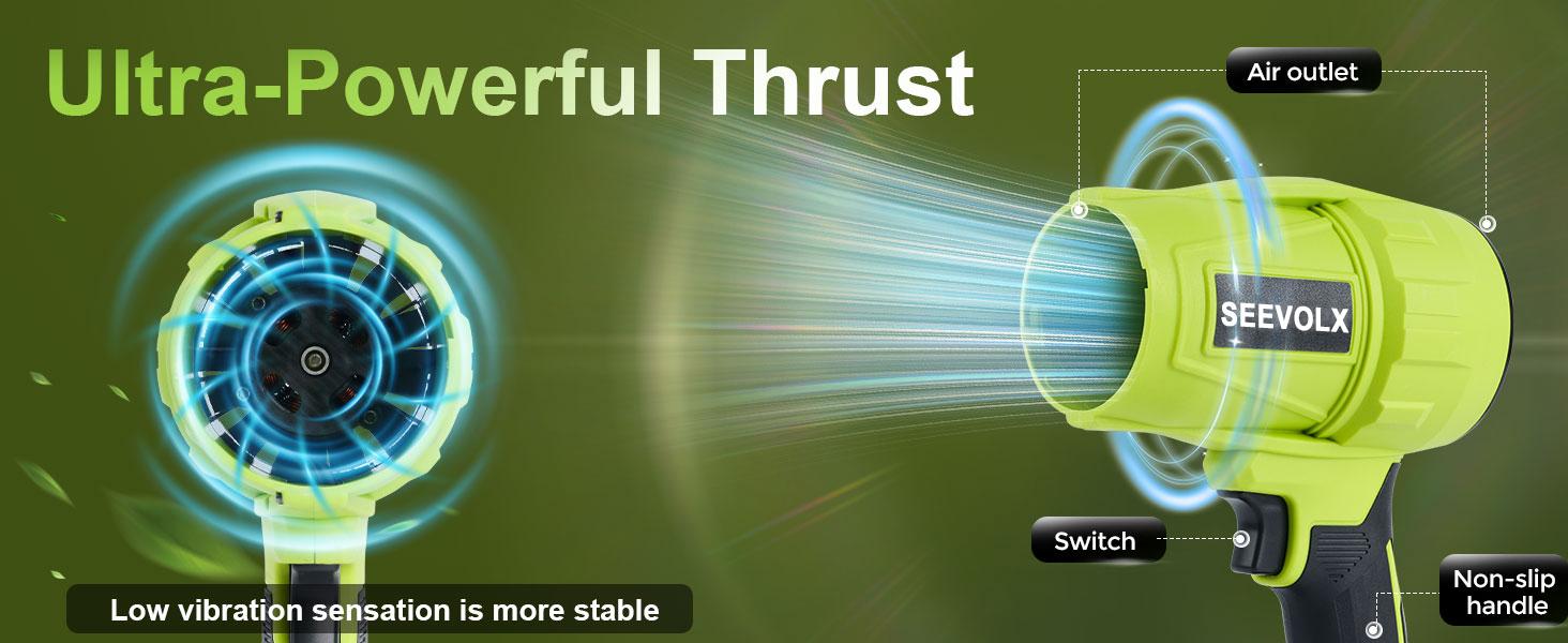 Cheetah 21Vmax Cordless Turbo Jet Blower, Cordless Leaf Blower, Brushless Motor TurboFan with 2 x 3000mAh Batteries & Charger, 3 Nozzles, for Car Drying, Dust Cleaning, Snow Removal Cheetah 21Vmax Cordless Turbo Jet Blower, Cordless Leaf Blower, Brushless Motor TurboFan with 2 x 3000mAh Batteries & Charger, 3 Nozzles, for Car Drying, Dust Cleaning, Snow Removal