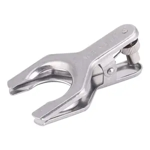 Stainless Steel 35# Spherical Pinch Clamp Spherical Joint Clamp Holder Lab Clip for Beaker Glass Balls Laboratory Tool for Backdrop Stand