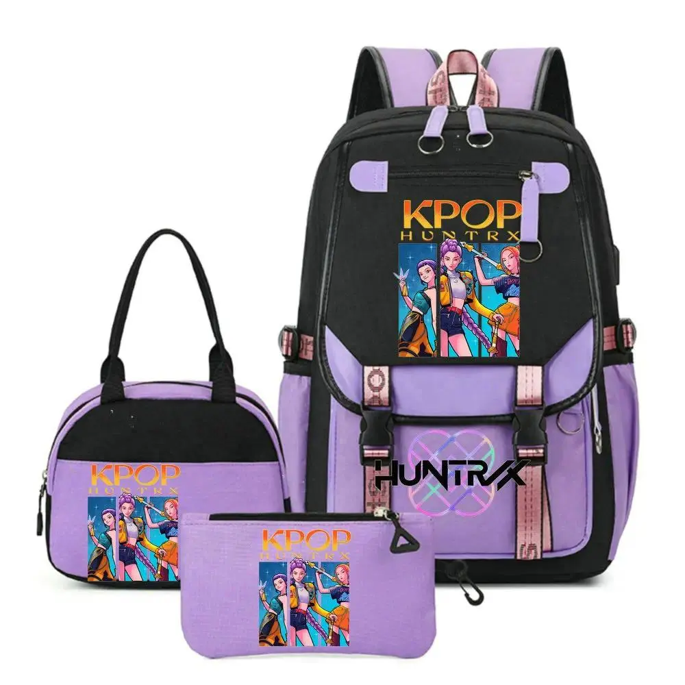 New Backpacks KPop Demon Hunters Backpack Schoolbag Boys Girls Laptop Backpack Teens Girls Women Printe Mochila Escolar Gift