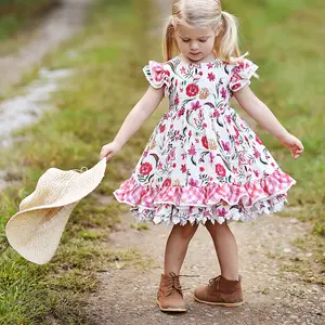 JannyBB summer floral pinafore dress