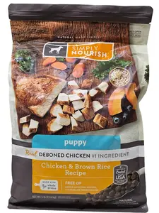 Simply Nourish Puppy Chicken and Brown Rice Dry Dog Food, 5 Pounds