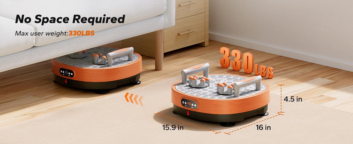 Merach Round Model Vibration Plate Exercise Machine with massage Lymphatic Drainage Machine Whole Body Workout for Fitness Gifts Home Gym Equipment