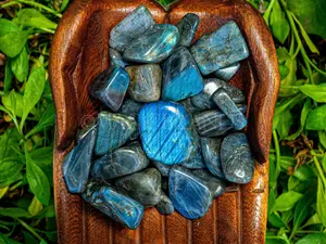 1 lb Labradorite Crystal, Tumbled Healing Stones, Energy Healing Crystals and Stones, Labradorite Bulk Crystals, Natural Crystals