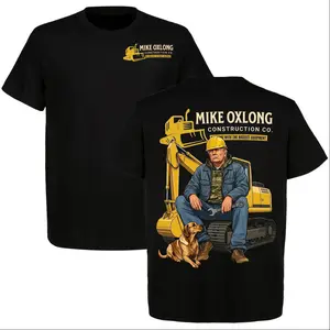 2026 Funny Trump Mike Oxlong Construction Co Shirt, Funny Heavy Equipment Operator Tee, Adult Humor Excavator Gift for Men