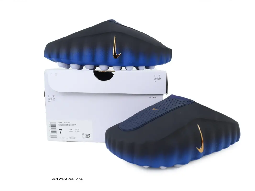 Unisex Black‑Blue Gradient Closed‑Toe Massage Slides, White Particle Non‑Slip Thick Sole Slip‑On Slippers, Stylish Casual Footwear for Indoor Home & Outdoor Street Wear