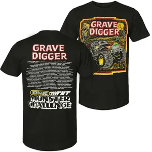 Vintage (Hef-T) - Dennis Anderson's Grave Digger Monster Truck T-Shirt, Monster Truck Shirt, Monster Jam Fans