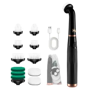 2026 Upgraded Cordless Electric Spin Scrubber, 360° High-Torque Rotation, 3 Speed, 2600mAh Rechargeable, IPX7 Waterproof with 11 Brush Heads, Cleaning Brush for Grout, Tiles, Sinks, Crevices