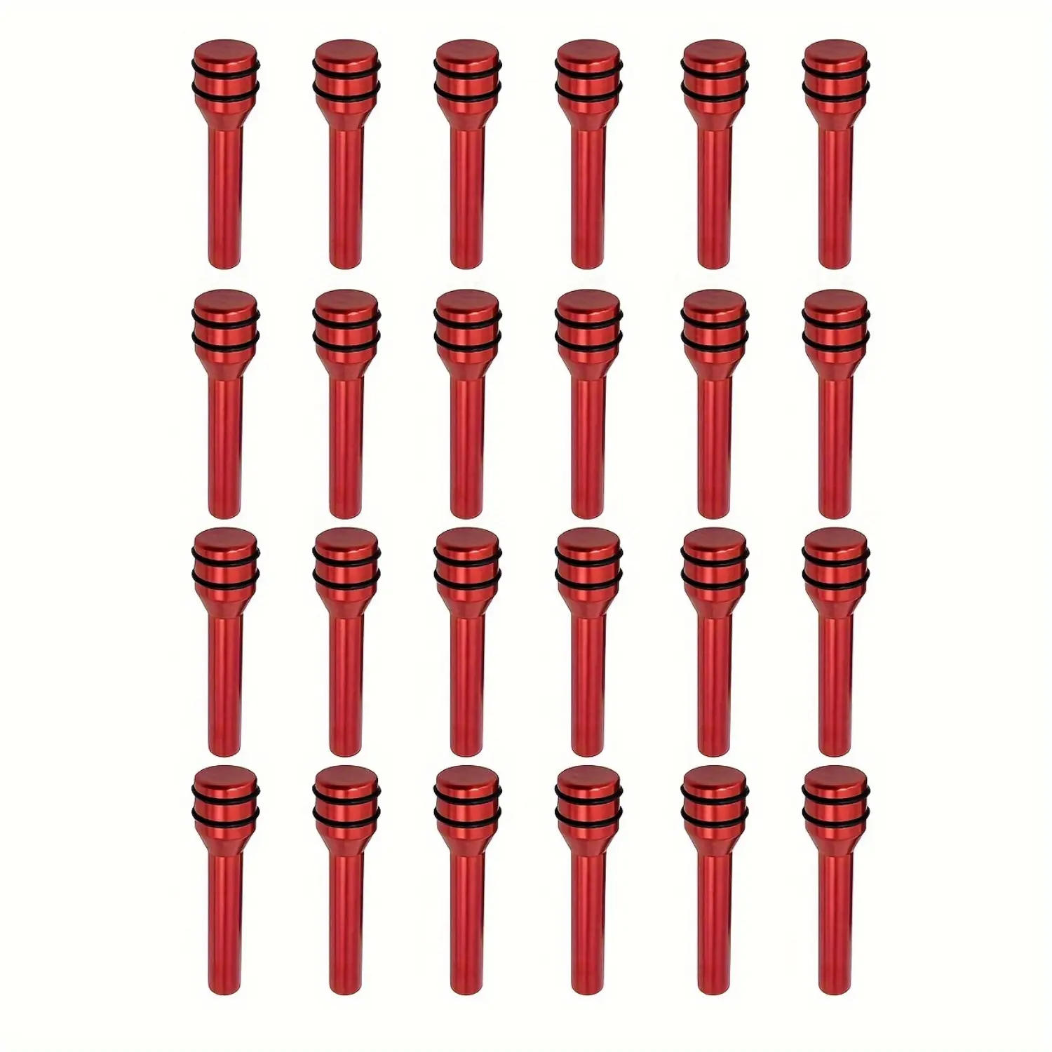 24 car door lock knobs, aluminum alloy inner door lock pull pins, safety door lock pin decorative replacement parts, suitable for most cars, SUVs, trucks and vans