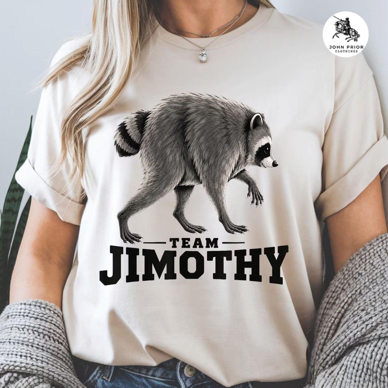 Comfort Colors Team Jimothy Raccoon Viral Shirt, Famous Seattle Raccoon Shirt, Short King Jimothy Tee, Cute Trash Shirt, Unisex Womenswear Graphic Tops GXU