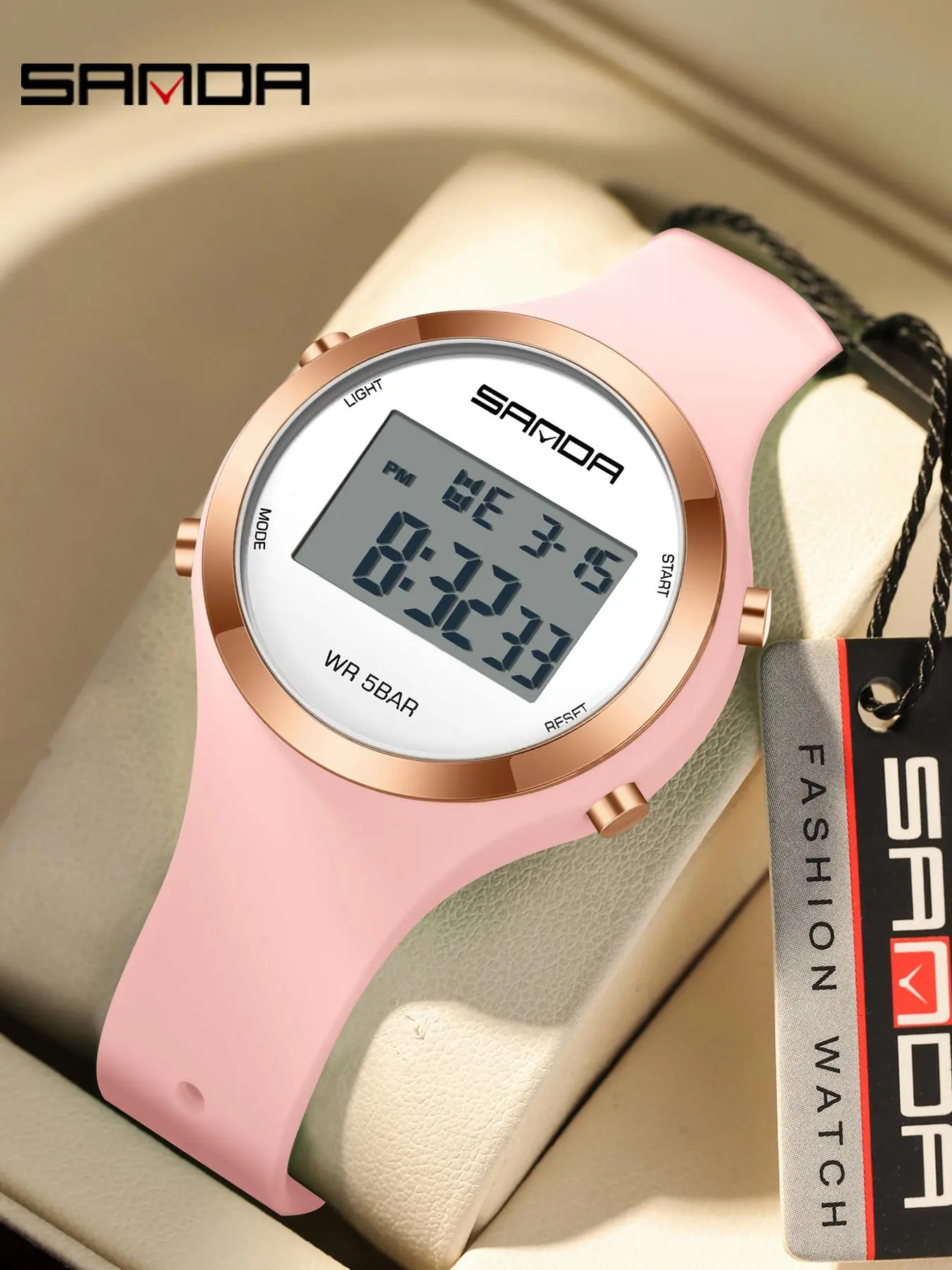 Women's Sporty Digital Watch, Fashionable Digital Watch with Alarm Mode, Trendy Watch for Daily Life, Multifunctional Waterproof Watch with Box, Modern Waterproof Watch, Quartz Watch, Fashionable Wristwatch, Fashion Wristwatches