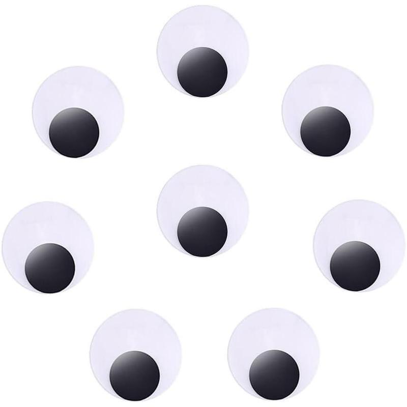 3" Halloween Wiggle Googly Eyes with Self Adhesive Set of 8