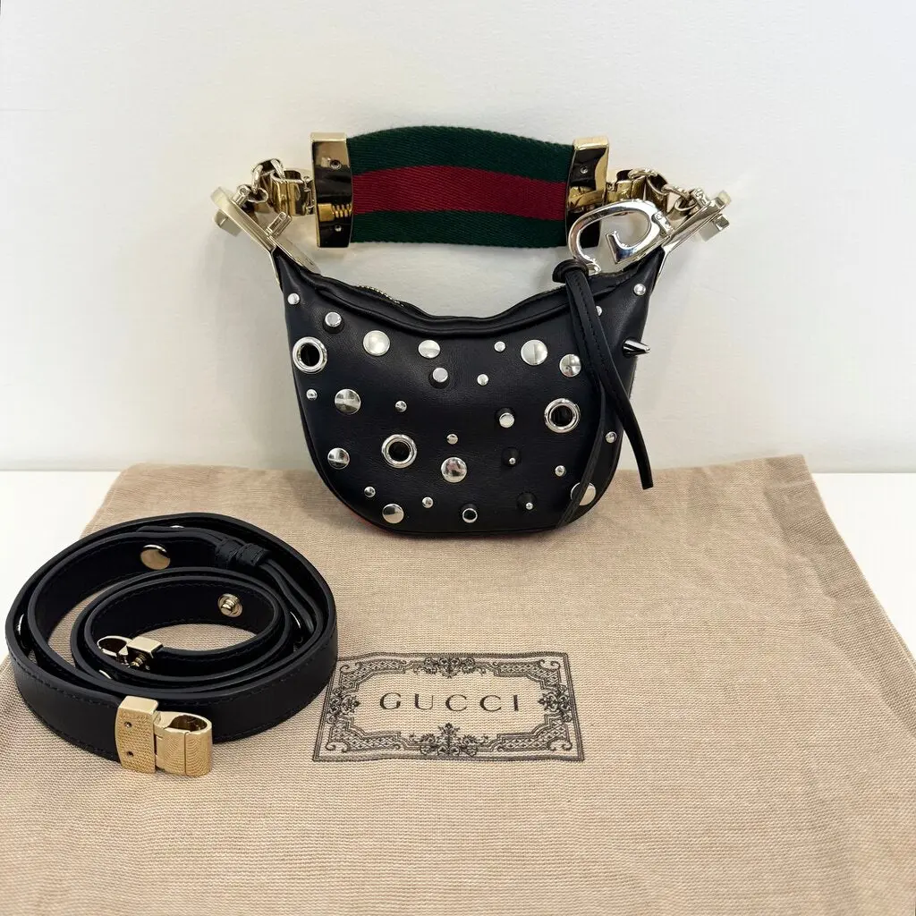 Pre-owned GUCCI Italy Crossbody Bags Mini Attache Grommet Bag
