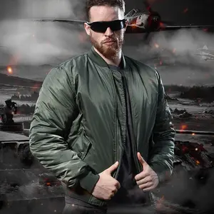 MA1 Air Force Pilot Jacket Winter Coat Men's Outdoor Clothing American Style Cotton Jacket Baseball Jacket Slim-Fit Long winter gift mens  winter  jacket