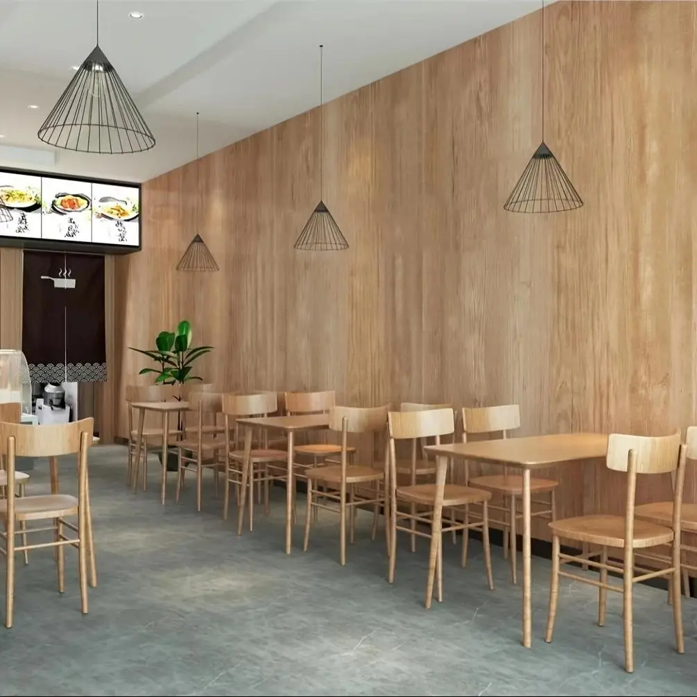 Wood Grain Pattern Wallpaper, Self-adhesive Wallpaper, Thick DIY Wood Grain Design Wall & Floor Decoration for Home Living Room Bedroom