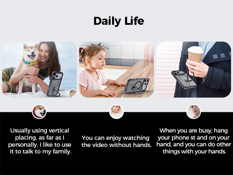 MAGIC JOHN 360 Degrees Rotating Magnetic Stand Phone Case for iPhone and SamSung MAGIC JOHN 360 Degrees Rotating Magnetic Stand Phone Case for iPhone and SamSung