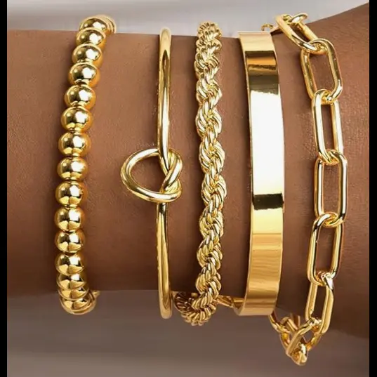 5mm gold bead Fried Dough Twists paper c