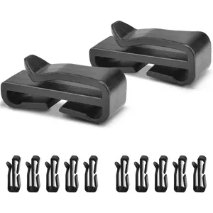 20 Pack Plastic Webbing Ending Clip, 1" Tactical Backpack Bag Strap Clip Molle Webbing Replacement Molle Belt Keeper Hook Helmet Goggle Slip Buckle