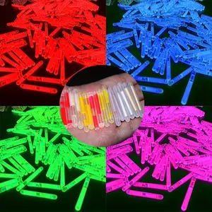15Pcs Luminous Fishing Glow Sticks Floats, Portable Night Vision Light Sticks, Durable PE Material, Ideal for Night Fishing Hunting Camping Emergency Survival Outdoor Accessories