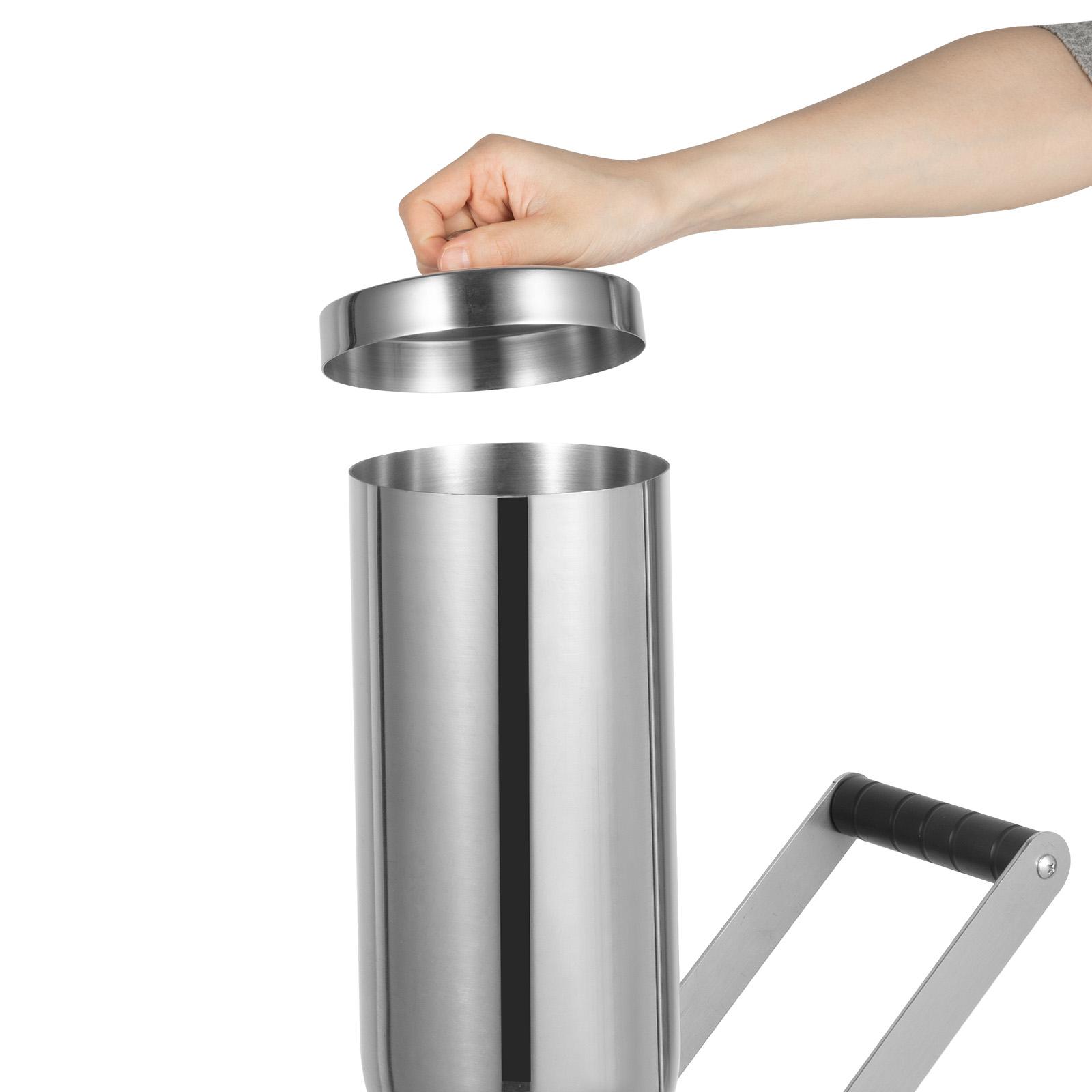 5.28Qt Manual Donut Filling Machine with 4 Anti-Drip Nozzles & High Precision (±1g), 304 Stainless Steel Cream Filler for Bakery, Restaurant, Café, Dessert Shop