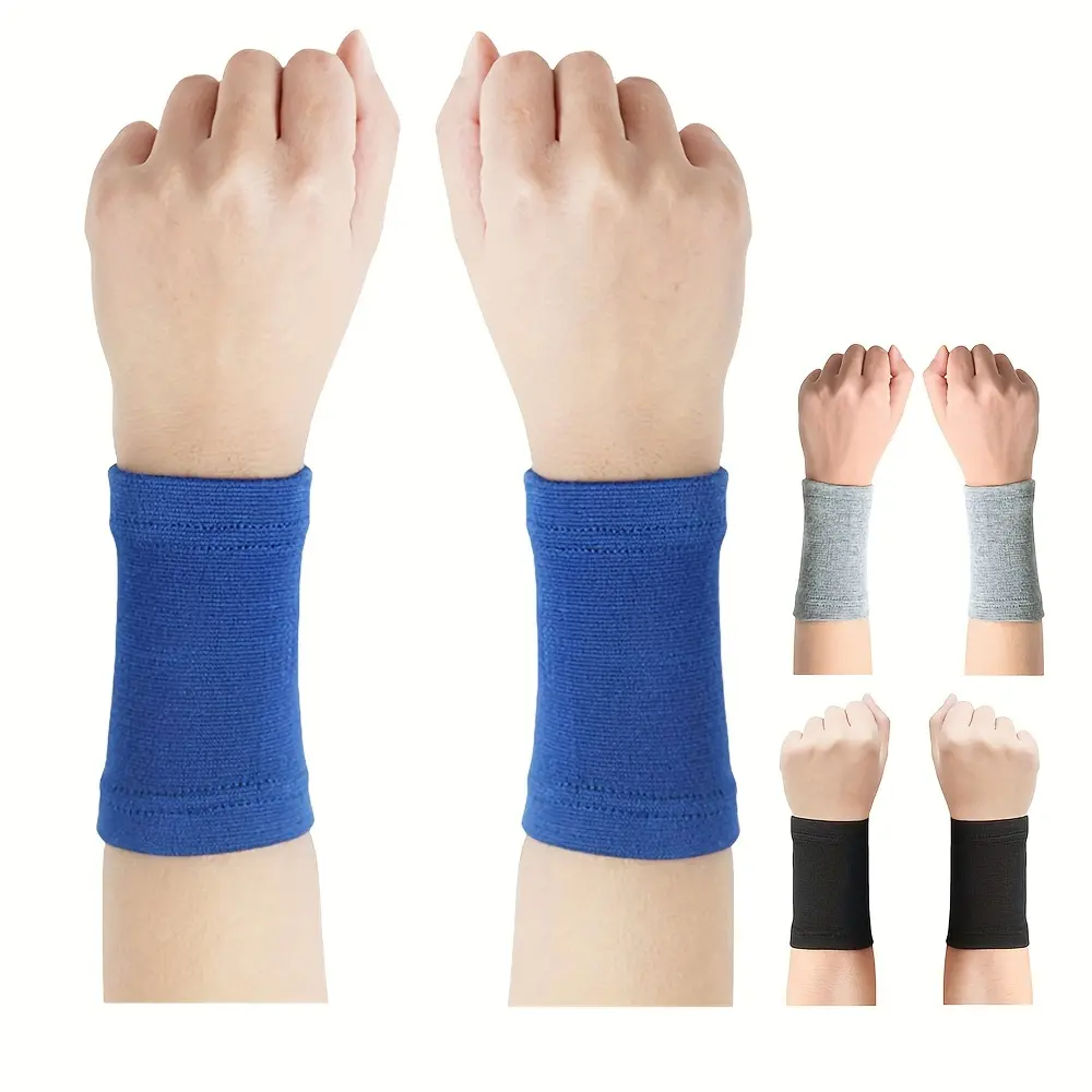 Unisex Adults' Breathable Linen Elastic Sports Wristbands - Sweat-Wicking, Stretchy Non-Slip Arm Support for Cycling, Basketball, Gym, Lightweight Comfort Fit, Breathable Wristbands, Biking, Wick Sweat, Arm Cuffs, Athletic, Anti-Sweat Sports Wristbands
