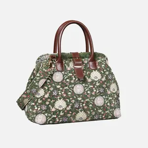Oriental Floral Carpet Handbag Purse