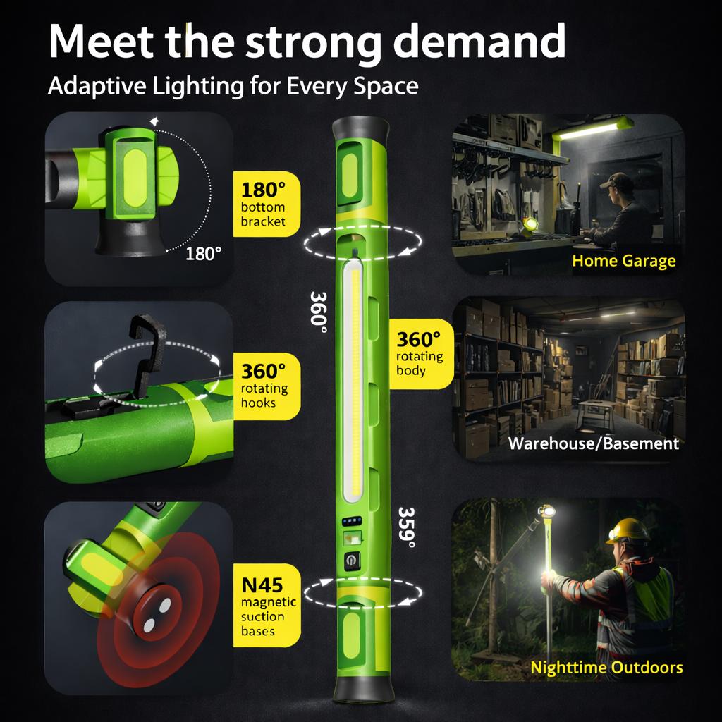 3000LM Magnetic Underhood Work Light, 5200mAh Detachable Battery, Rechargeable LED Bar with Dual Magnets & Hook, Waterproof Mechanic Light for Garage & Emergency 3000LM Magnetic Underhood Work Light, 5200mAh Detachable Battery, Rechargeable LED Bar with Dual Magnets & Hook, Waterproof Mechanic Light for Garage & Emergency