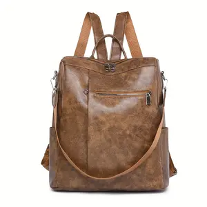 women backpack purse vegan leather large travel backpack college shoulder bag with tassel