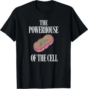 100% Cotton Biology Teacher Cell Science Mitochondria Funny T-Shirt