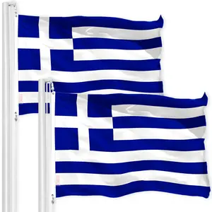 Greece Greek Flag 3x5 Ft 2-Pack 150D Printed Polyester By G128