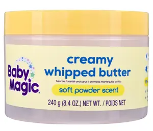 Baby Magic Creamy Whipped Butter | Helps Keep Skin Feeling Healthy and Baby Soft | Hypoallergenic | 8.4 fl oz.
