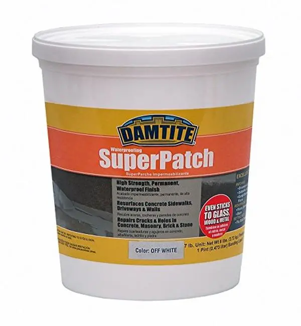 Damtite Waterproofing 4071 Superpatch Concrete Repair 7 lbs Off-White Color