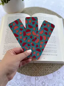 Watermelon Bookmark | Fruit Bookmark | Summer Fruit Bookmark | Cardstock Bookmarks | Laminated | Gift for Book Lover | Handmade Bookmark | Gift for Her | Tassel Bookmark | Cute Bookmark | Summer Bookmark | Fruity Bookmark