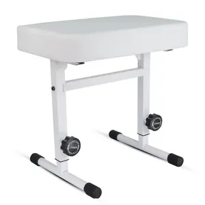 5 Core Keyboard Bench 3" Padded Cushioned Piano Stool Height Adjustable Guitar Seat Folding Portable