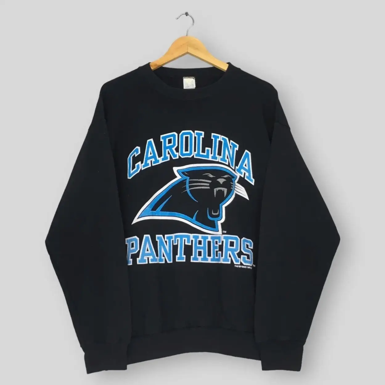 Vintage 90s Carolina Panthers Football Sweatshirt XLarge Carolina Panthers Football Spell Out Logo Sweater Panthers American Football Crewneck WV2