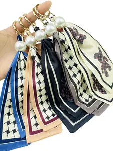 Fashion Scarf Handbag Strap Keychain, Women's Elegant Accessory, Perfect Gift, Enhances Any Item's Style, Trendy and Chic Design
